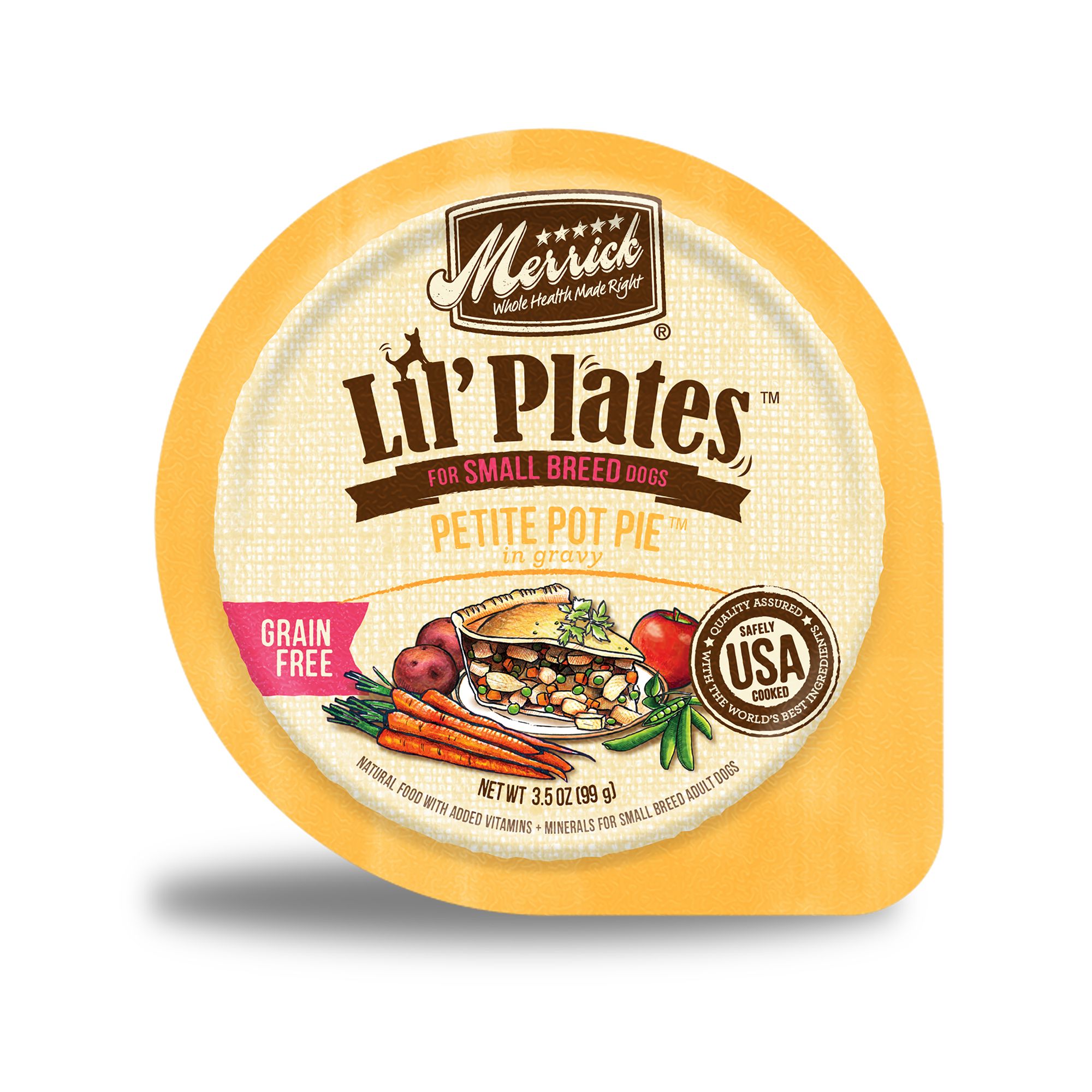 Merrick Lil Plates Small Breed All Life Stages Wet Dog Food 3.5 Oz. Corn Free Gluten Free