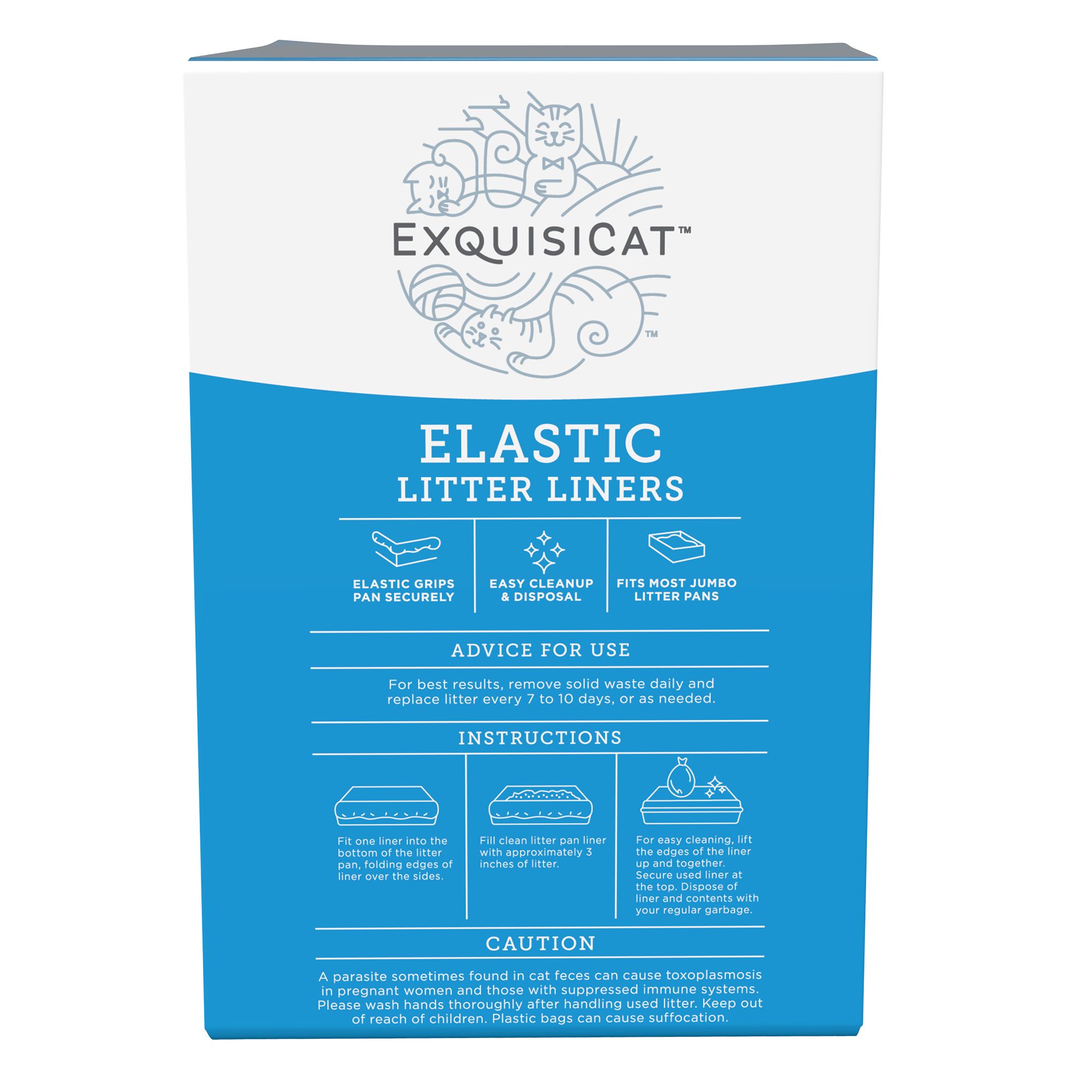 whisker city jumbo elastic cat pan liners