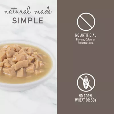 Product Simply Nourish® Original Cat Wet Food - 3 Oz, Natural, Morsels in Broth, With-Grain