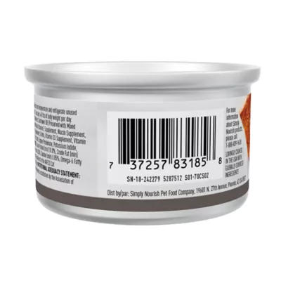Product Simply Nourish® Original Cat Wet Food - 3 Oz, Natural, Pate, With-Grain