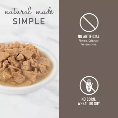 Product Simply Nourish® Original Cat Wet Food - 3 Oz, Natural, Morsels in Broth, With-Grain