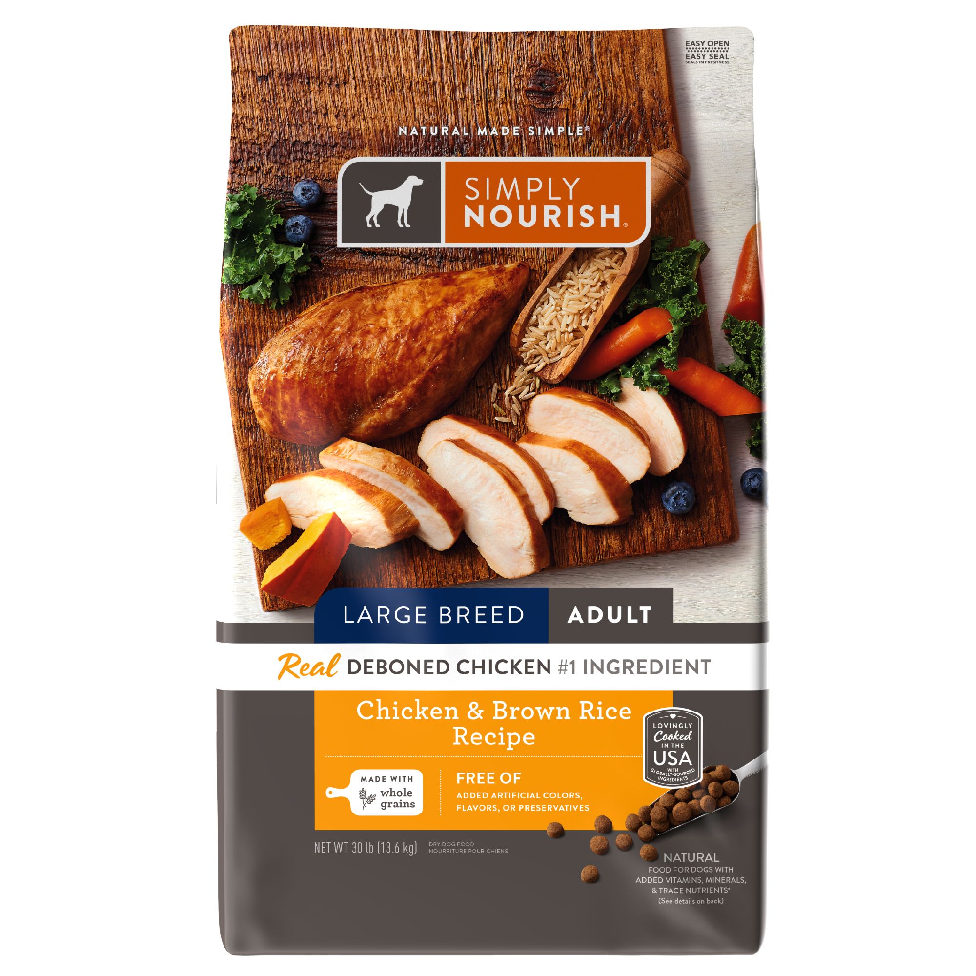 Simply Nourish Original Large Breed Adult Dry Dog Food Chicken