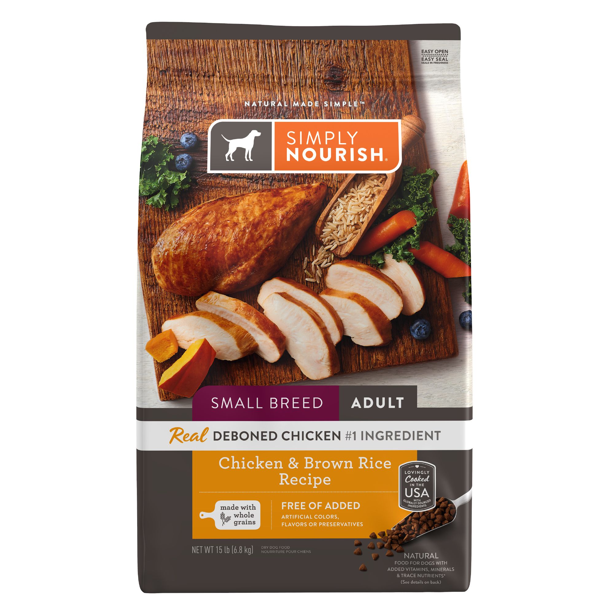 Simply Nourish Original Small Breed Adult Dry Dog Food Chicken