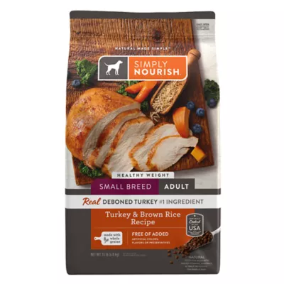 Product Simply Nourish® Original Weight Management Small Breed Adult Dry Dog Food - Turkey & Brown Rice