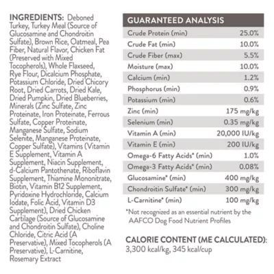 Product Simply Nourish® Original Weight Management Small Breed Adult Dry Dog Food - Turkey & Brown Rice