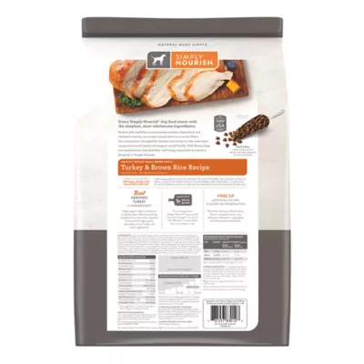 Product Simply Nourish® Original Weight Management Small Breed Adult Dry Dog Food - Turkey & Brown Rice