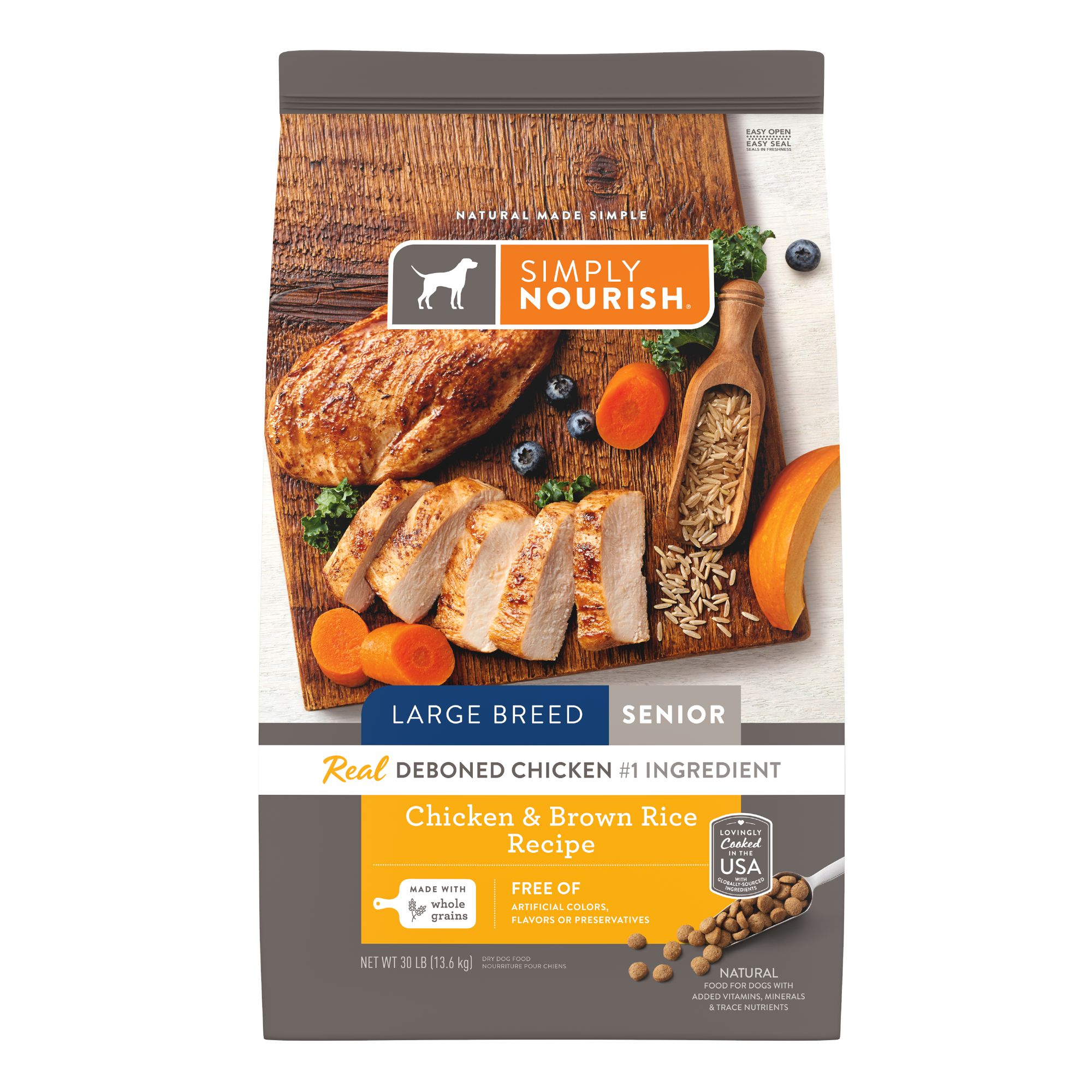 Large breed senior outlet dog food