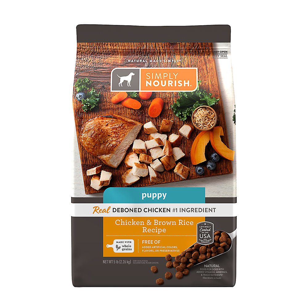 Simply Nourish Puppy Dry Dog Food Chicken & Brown Rice