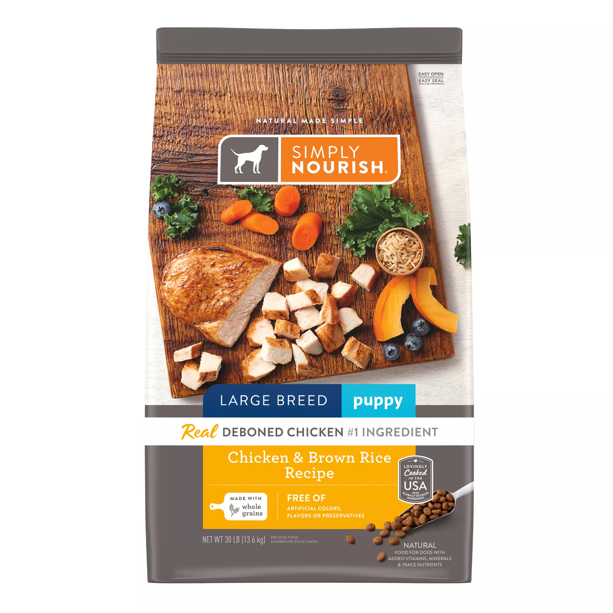 Simply Nourish® Original Large Breed Puppy Dry Dog Food - Chicken & Brown Rice