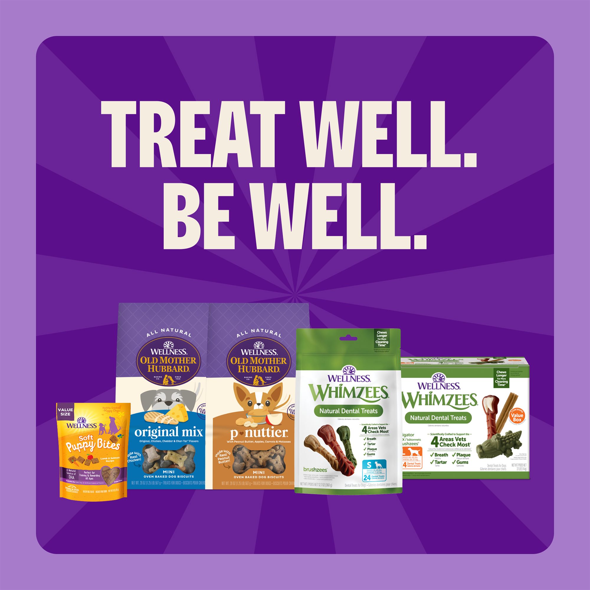 WHIMZEES Variety Value Box Medium Dental Dog Treat - Natural