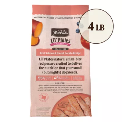 Product Merrick® Lil' Plates® Small Breed Adult Dry Dog Food - Grain Free, Real Salmon & Sweet Potato
