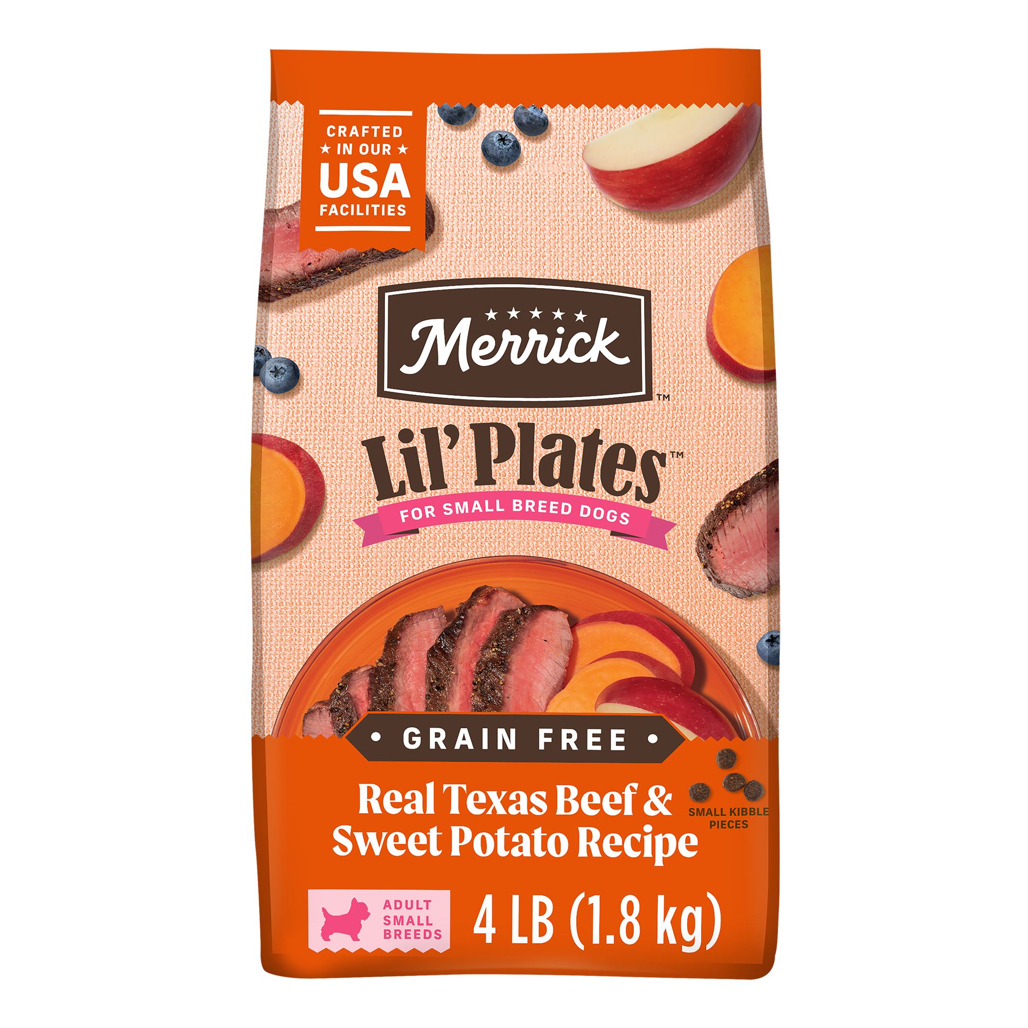 Merrick Lil Plates Small Breed All Life Stages Beef Dry Dog Food Corn Free Gluten Free