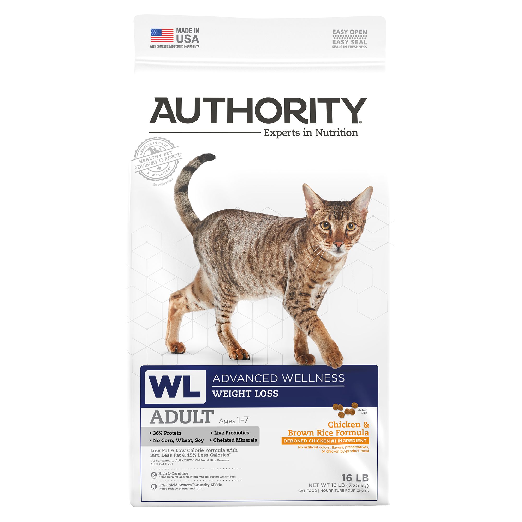 Authority weight 2025 management cat food