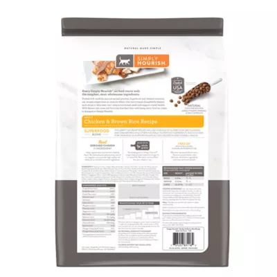 Product Simply Nourish® Original Cat Dry Food - Chicken & Brown Rice, Natural, With-Grain