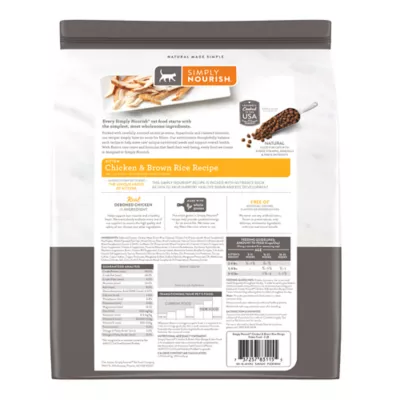 Product Simply Nourish® Original Kitten Cat Dry Food - Chicken & Rice, Natural, With-Grain