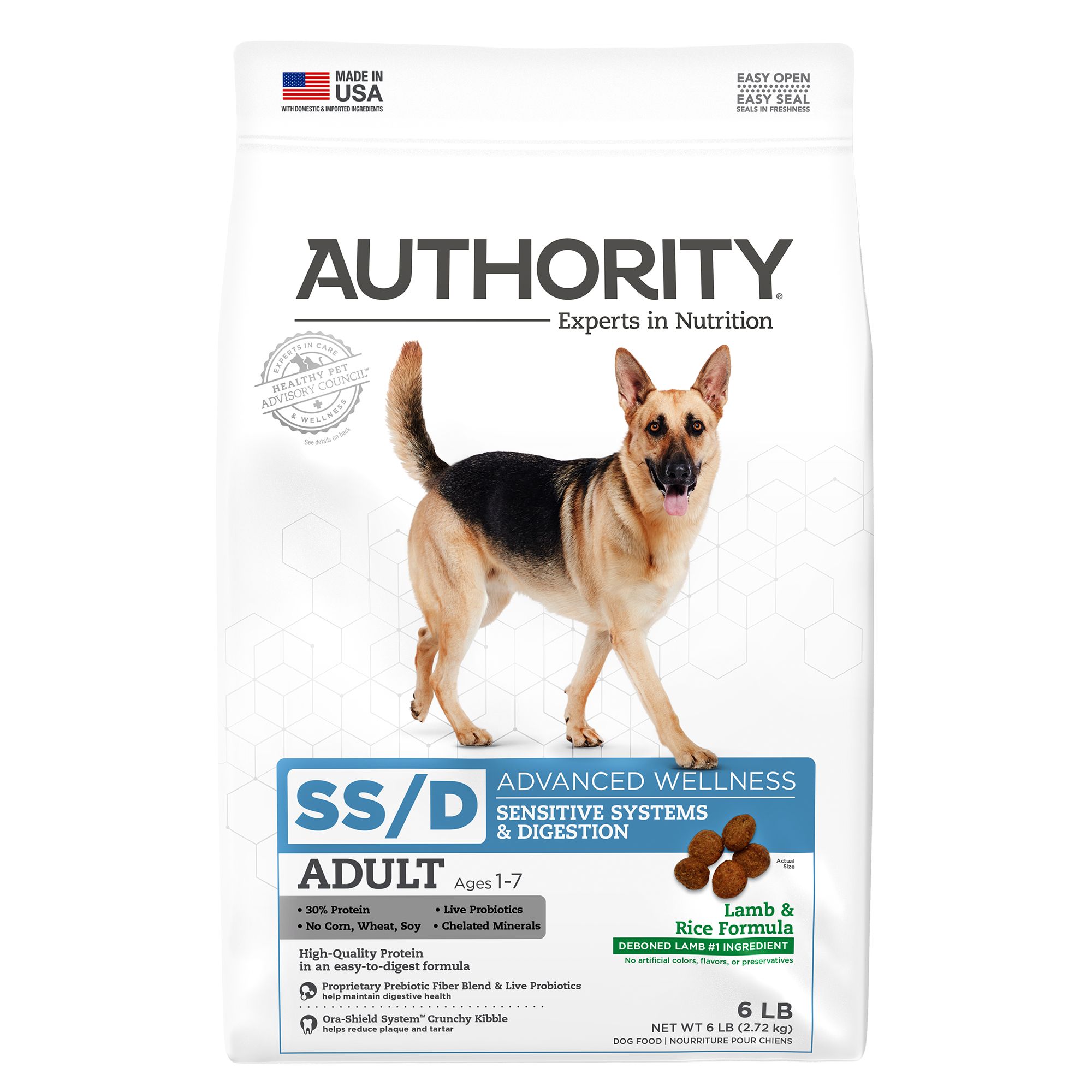 authority dog food for german shepherd