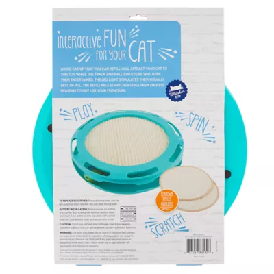 Product Whisker City® Ball Track & Scratcher Cat Toy - Light-Up