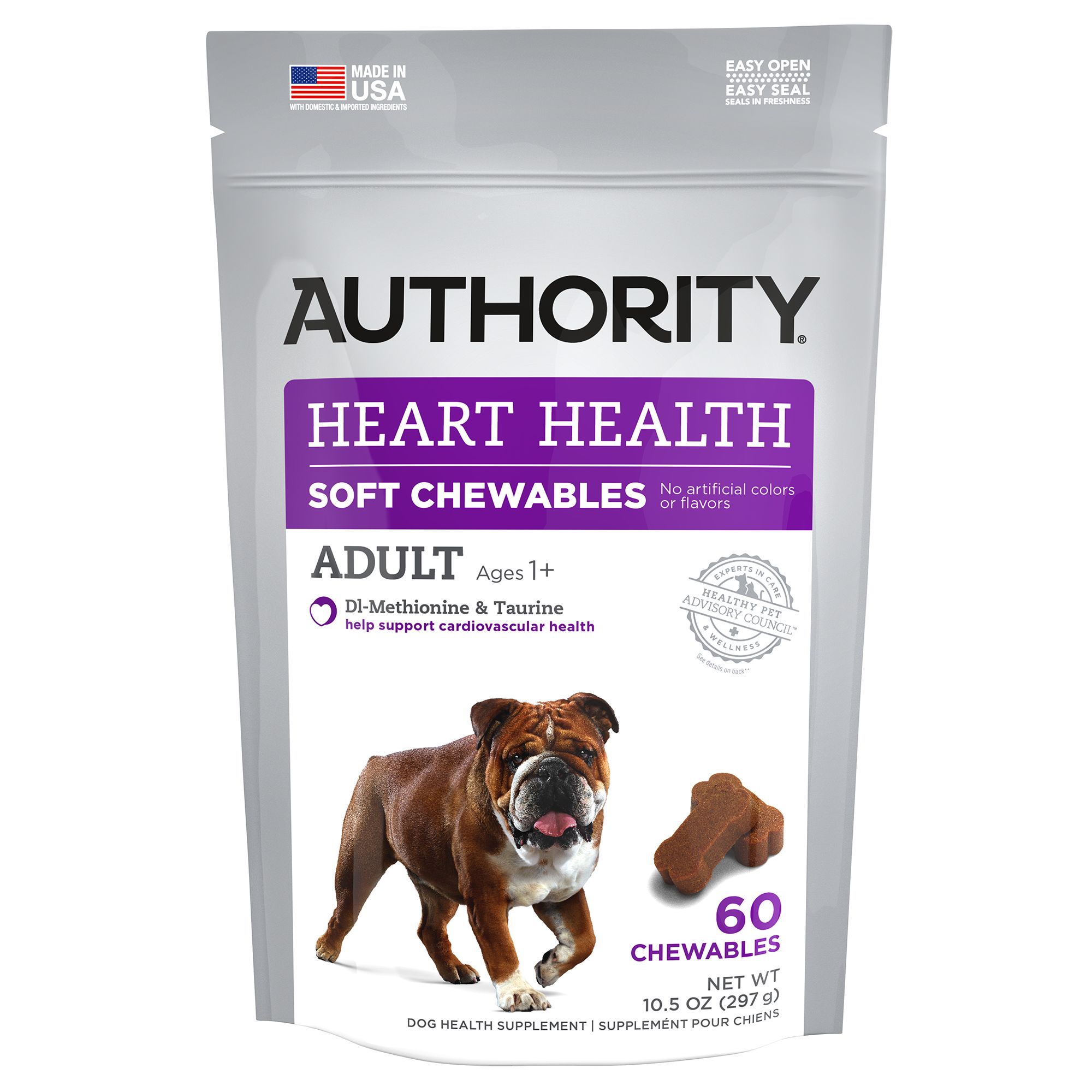 Authority® Heart Health Adult Soft Dog Chews dog Vitamins