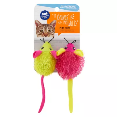 Product Whisker City® Silverfrenzy™ Fuzzy Mice Cat Toys - 2 Pack