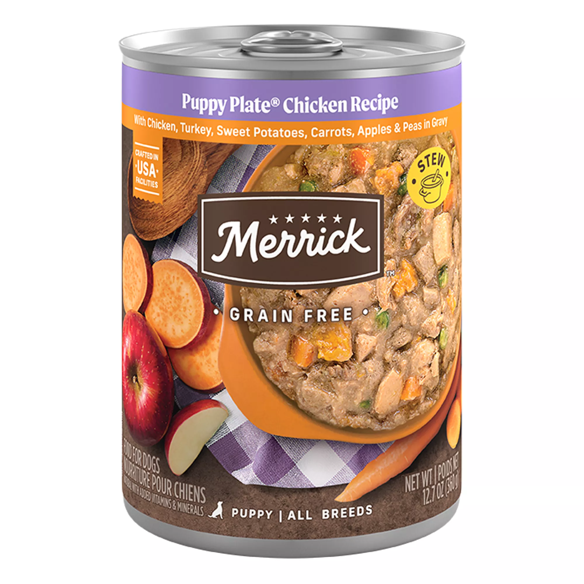 Merrick® Grain Free Puppy Wet Dog Food - 12.7 Oz., Corn Free, Gluten Free