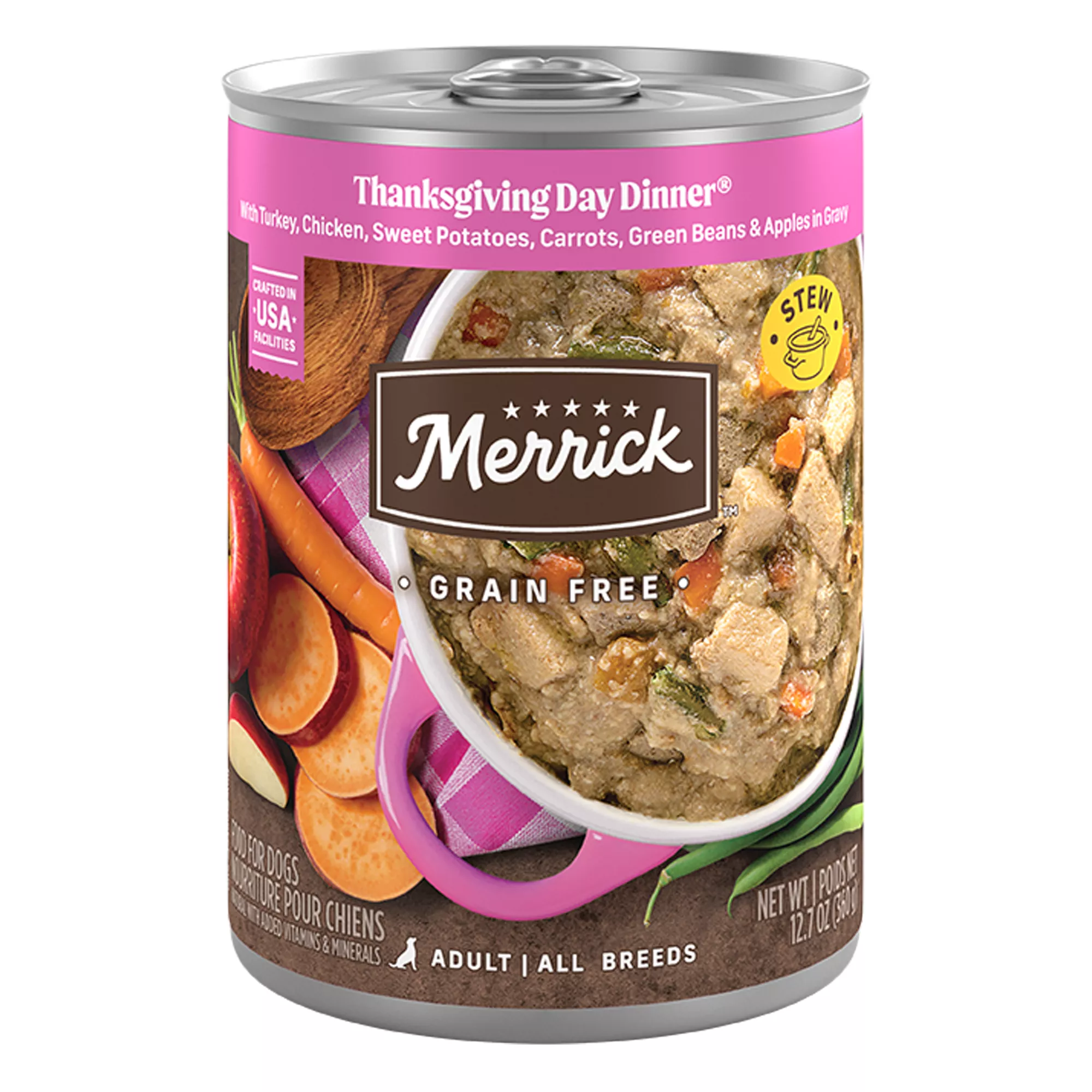 Merrick® Grain Free Adult Wet Dog Food - 12.7 Oz., Gluten Free, Grain Free