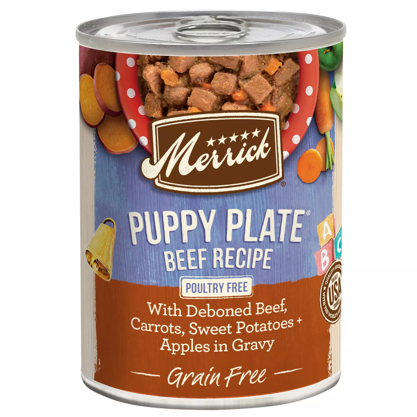 Merrick Grain Free Puppy Wet Dog Food 12.7 Oz. Corn Free Gluten Free