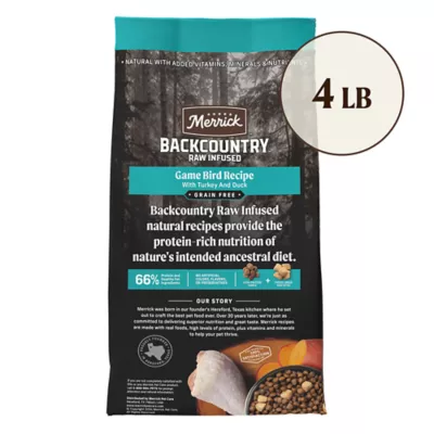 Product Merrick® Backcountry® Raw Infused Game Bird Adult Dry Dog Food - Grain Free, Turkey & Duck