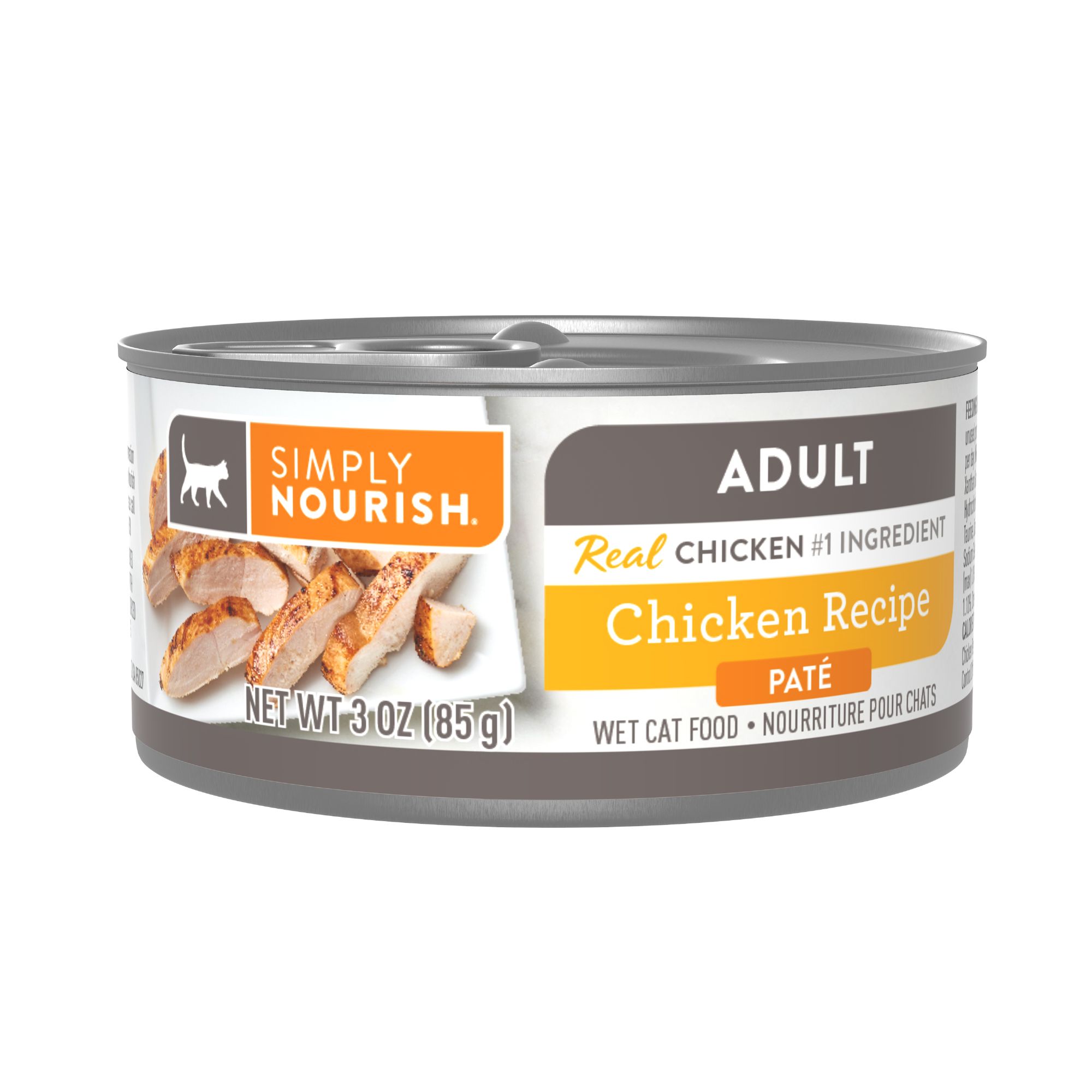 Simply Nourish Original Cat Wet Food 3 Oz Natural Pate With