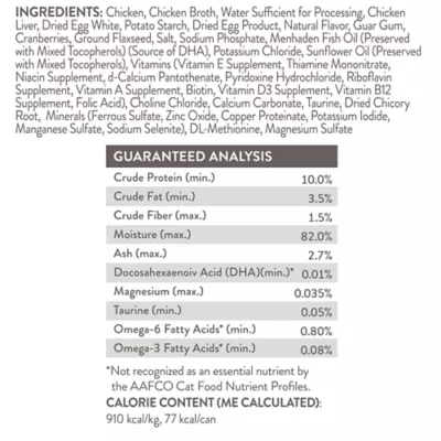 Product Simply Nourish® Original Kitten Cat Wet Food - 3 Oz, Natural, Morsels in Broth, With-Grain
