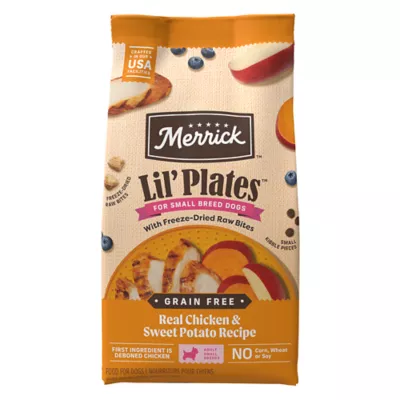 Product Merrick® Lil' Plates® Freeze Dried Raw Pieces Small Breed Adult Dry Dog Food - Grain Free, Chicken