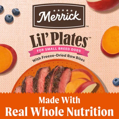 Product Merrick® Lil' Plates® Freeze Dried Raw Pieces Small Breed Adult Dry Dog Food - Grain Free, Beef