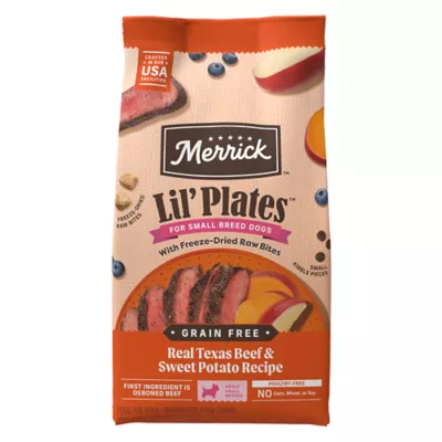 Product Merrick® Lil' Plates® Freeze Dried Raw Pieces Small Breed Adult Dry Dog Food - Grain Free, Beef