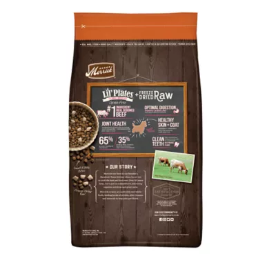 Product Merrick® Lil' Plates® Freeze Dried Raw Pieces Small Breed Adult Dry Dog Food - Grain Free, Beef