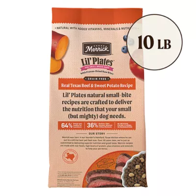 Product Merrick® Lil' Plates® Freeze Dried Raw Pieces Small Breed Adult Dry Dog Food - Grain Free, Beef