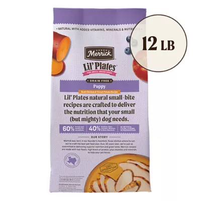 Product Merrick® Lil' Plates® Small Breed Puppy Dry Dog Food - Grain Free, Real Chicken & Sweet Potato