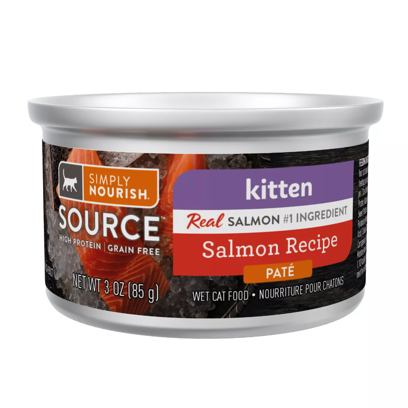 Simply Nourish Source Kitten Cat Wet Food 3 Oz High Protein Pate Grain Free