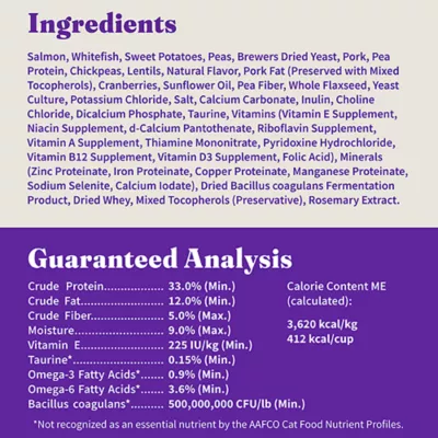 Halo Holistic Grain Free Healthy Weight, Adult Indoor Cat Dry Food - Salmon & Whitefish Recipe - Image 9