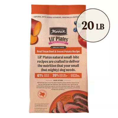 Product Merrick® Lil' Plates® Small Breed Adult Dry Dog Food - Grain Free, Real Texas Beef & Sweet Potato