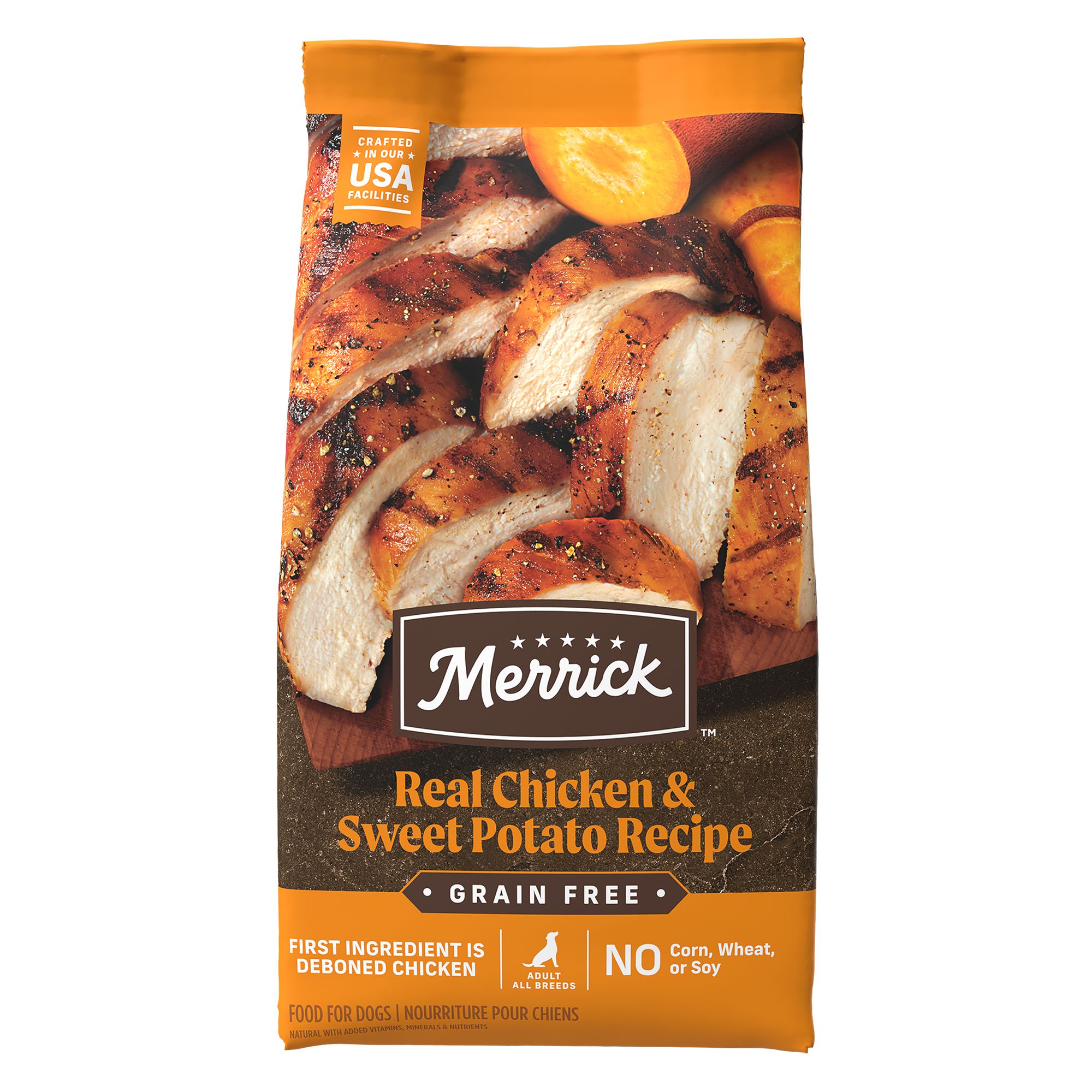 Merrick Grain Free Chicken Flavored Adult Dry Dog Food Gluten Free Grain Free