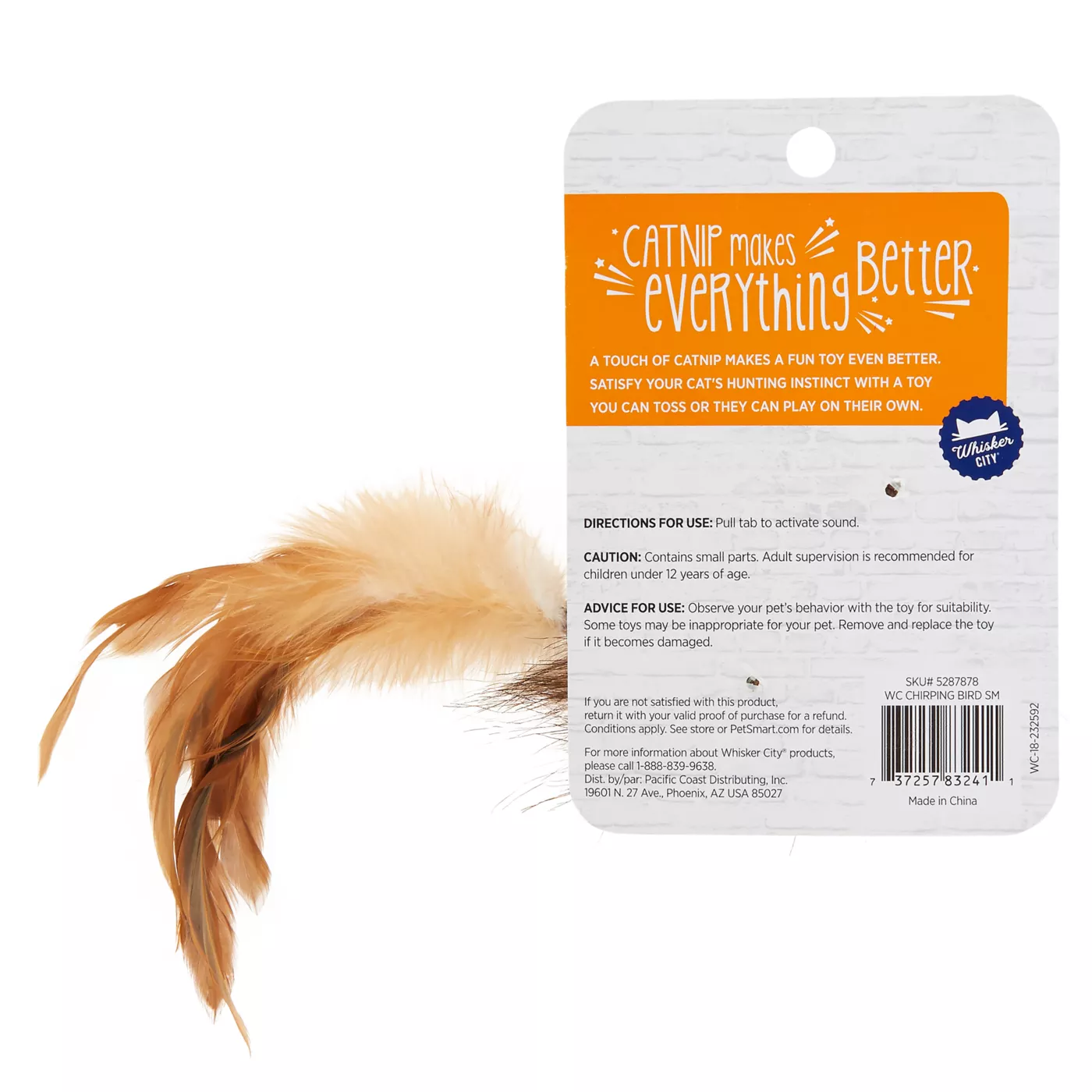 Whisker City Chirping Bird Cat Toy