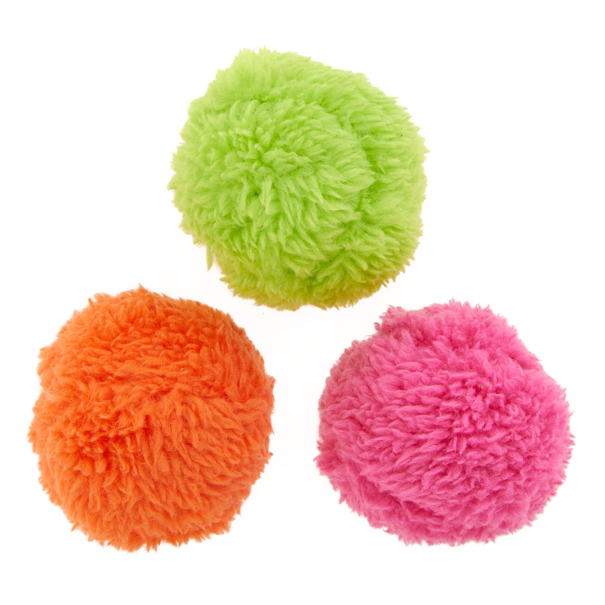 AIMADO Soft Cat Toy Balls Kitten Toys Pompon Ball Assorted Color