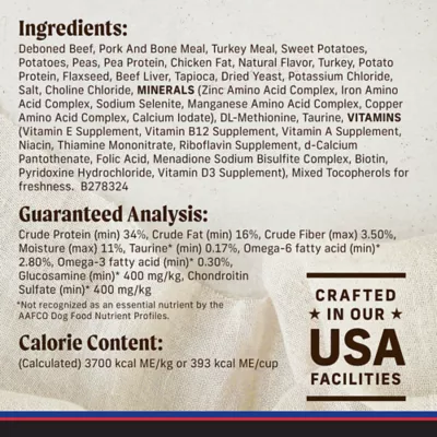 Product Merrick® Backcountry® Raw Infused Hero's Banquet Adult Dry Dog Food - Grain Free, Beef & Turkey