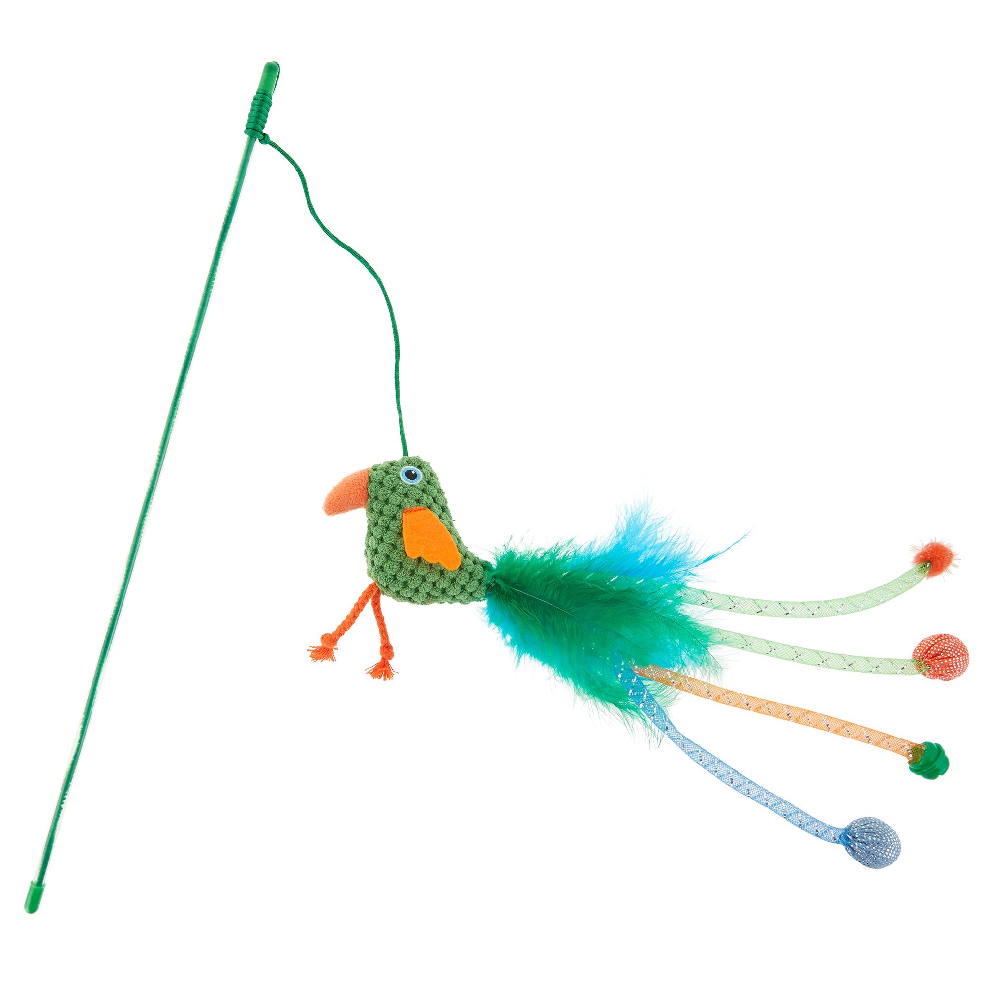 make fishing pole cat toy