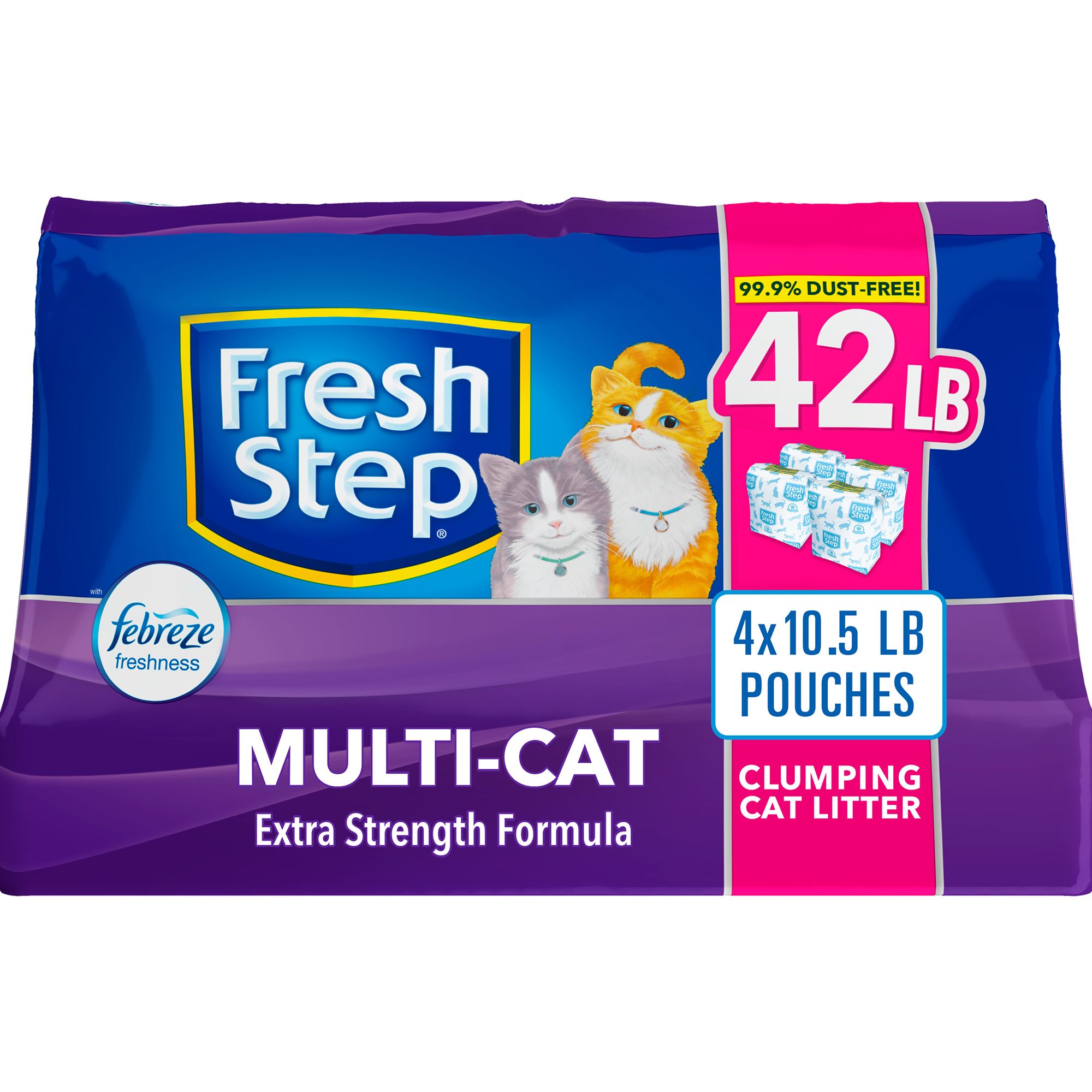 Fresh Step Clumping Cat Litter, Advanced, Clean Paws Multi-Cat, Extra –  Fuzzy Fam Pets