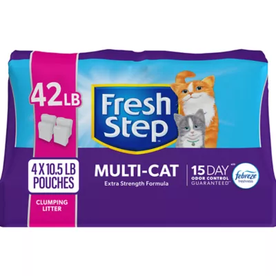 Product Fresh Step® with Febreze™ Clumping Multi-Cat Clay Cat Litter - Scented, Low Dust