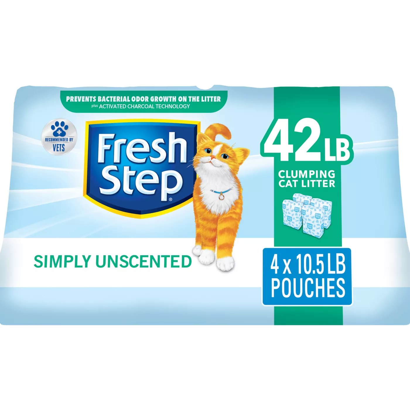 Fresh Step Simply Unscented Clumping Multi Cat Clay Cat Litter Unscented Low Dust