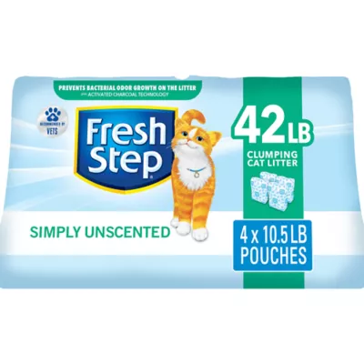 Fresh Step Simply Unscented Clumping Multi Cat Clay Cat Litter Unscented Low Dust