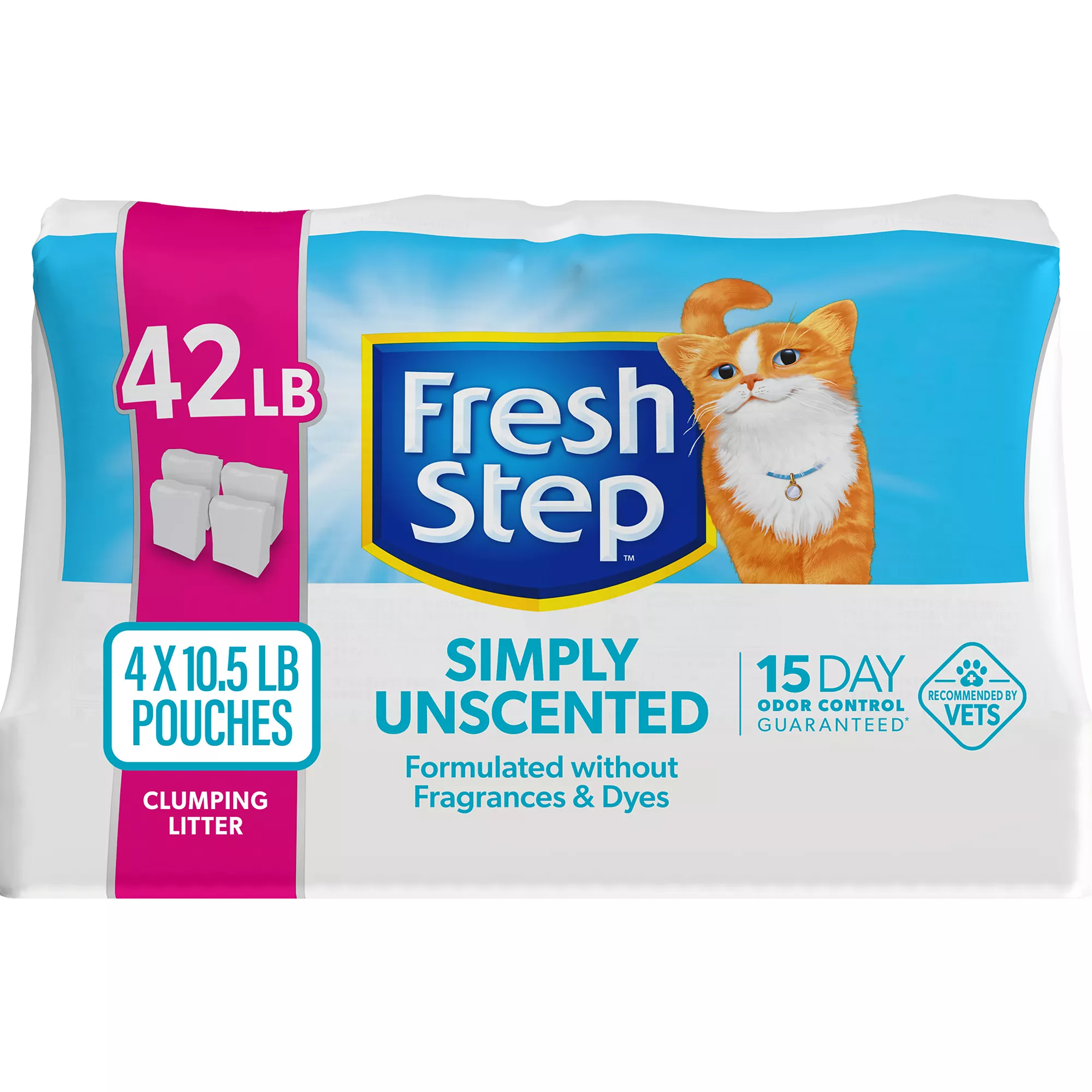 Fresh Step® Simply Unscented Clumping Multi-Cat Clay Cat Litter - Unscented, Low Dust