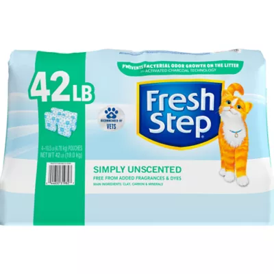 Product Fresh Step® Simply Unscented Clumping Multi-Cat Clay Cat Litter - Unscented, Low Dust