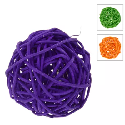 Product Whisker City® Wicker Ball Cat Toy - (COLOR VARIES)